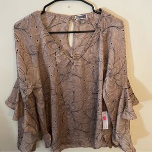 CHELSEA 28 Floral Print design, balloon sleeves Sz small (1013) NWT